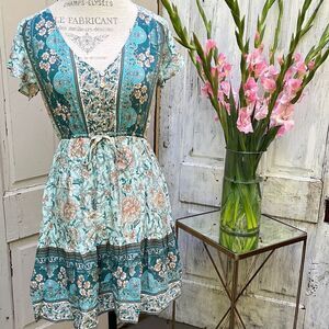 FLORAL MINI DRESS,  NWT Size S